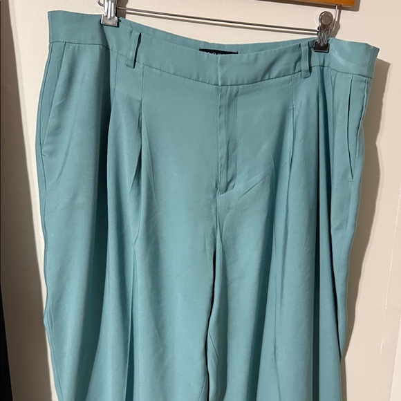 Eloquii Teal Double-Breasted Pantsuit - Picture 6 of 9